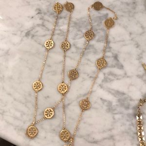 Tory Burch logo necklace